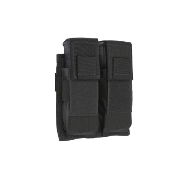 DOUBLE UNIVERSAL PISTOL MOLLE POUCH BLK