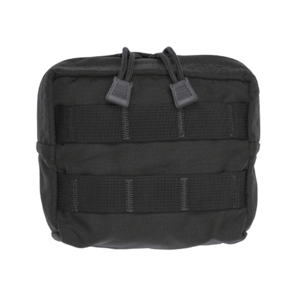 ZIP UTILITY MOLLE PCH BLK SM 5INX5INX2IN