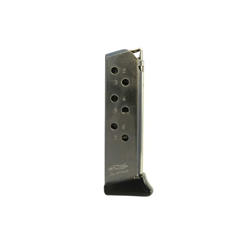 PP/PPKS 380 ACP NKL 7RD MAG W/FR