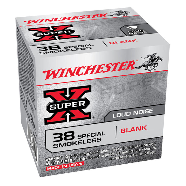 SUPER-X 38 BLANK SMOKELESS PWDR 50/BX