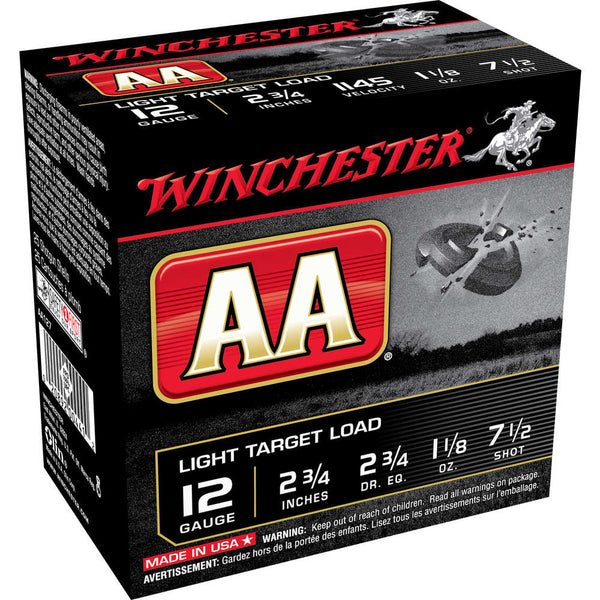 AA LT TGT 12GA 2.75IN 1.125OZ 7.5 25/BX