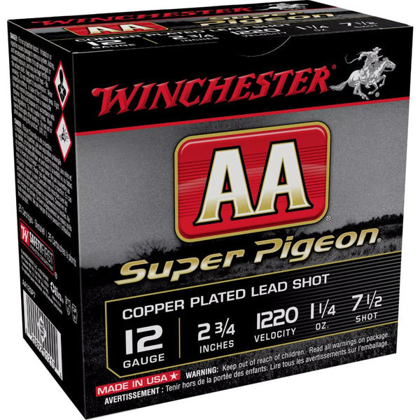AA SUP PIG 12GA 2.75IN 1.25OZ 7.5 25/BX