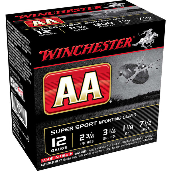 AA CLAY 12GA 2.75IN 1.125OZ 7.5 25/BX