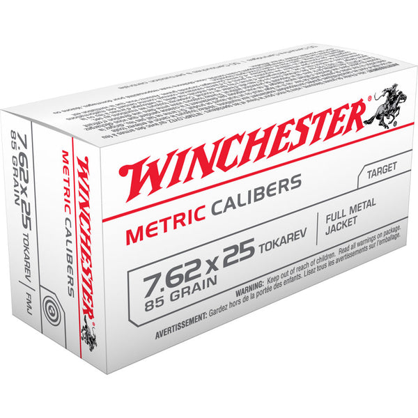 USA METRIC CAL 7.62X25 85GR FMJ 50/BX