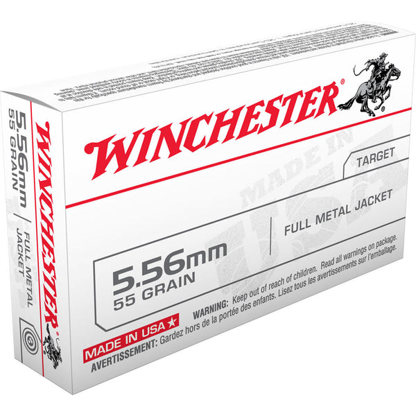 WINCHESTER 5.56MM 55GR FMJ 500RDS/CASE