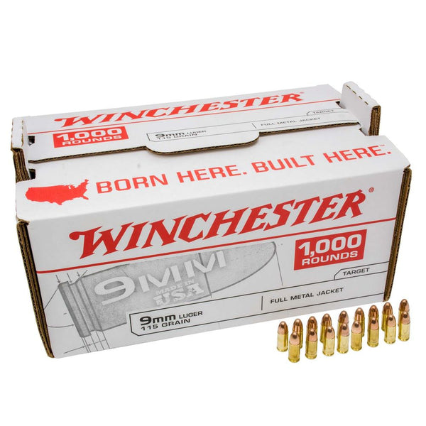 USA 9MM LUGER 115 GR FMJ 1000/BX