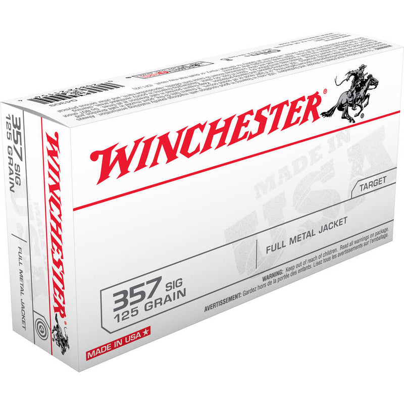 WINCHESTER 357 SIG 125GR FMJ 50/BX
