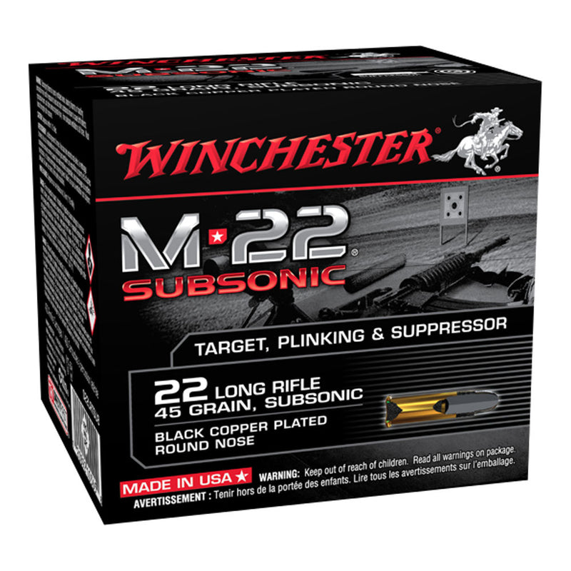 M22 SUBSONIC 22LR 45GR CPRN 800RD/BX