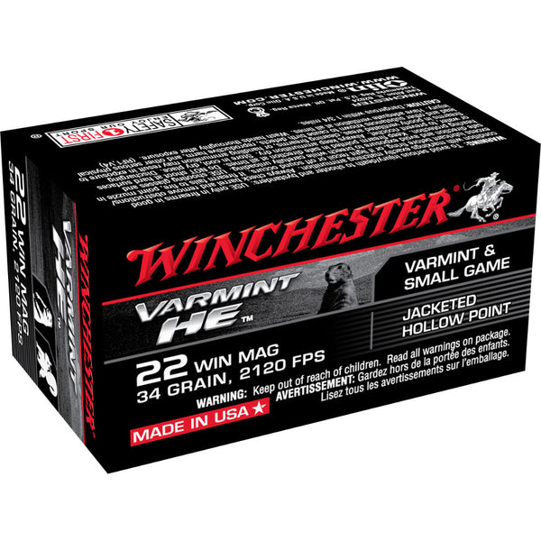 VARMINT HE 22 MAG 34GR JHP 50/BX