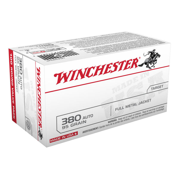 USA 380 AUTO 95GR FMJ 100/BX