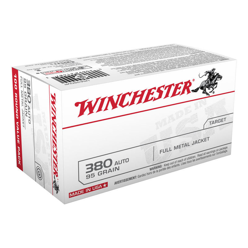 USA 380 AUTO 95GR FMJ 100/BX