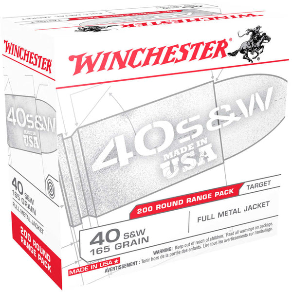 USA RANGE PK 40 S&W 165GR FMJ 200/BX