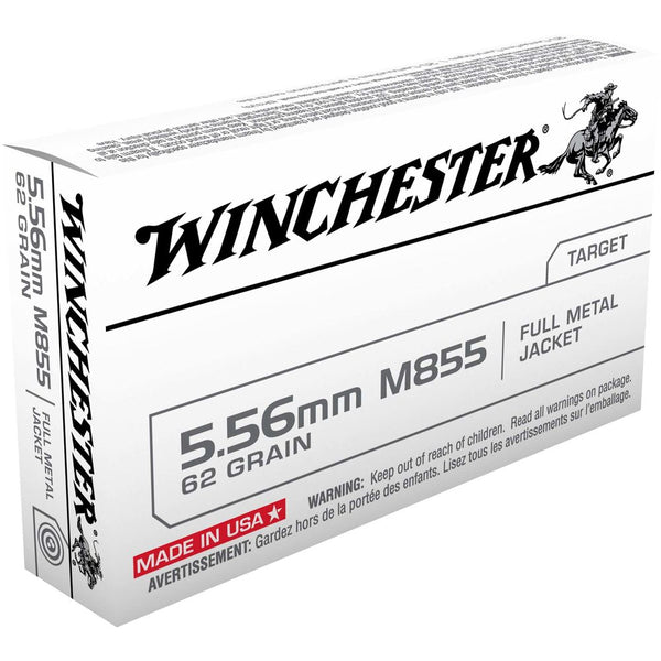 5.56MM M855 62GR FMJ WIN LC 20/BX GRN TP