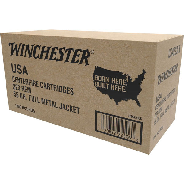 223 REM 55GR FMJ WIN LC 1000/BX