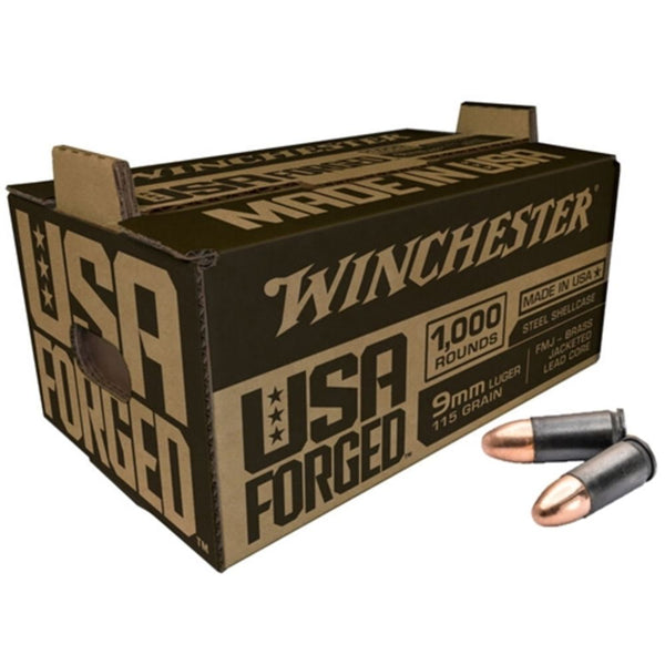 AMMO USA 9MM LUG FMJBJ 115GR 1000/BX