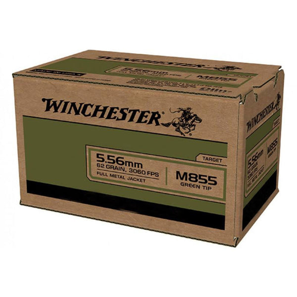 5.56MM M855 62GR FMJ WIN LC 1000/BX GRN
