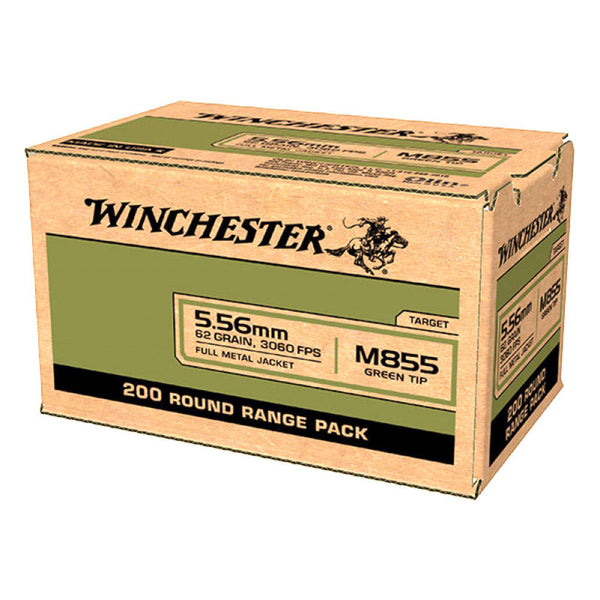 5.56MM M855 62GR FMJ WIN LC 200/BX GRN