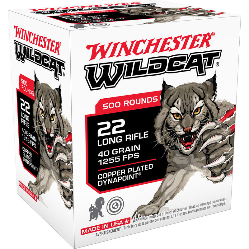 WILD CAT 22 LR 40GR LRN 500/BX