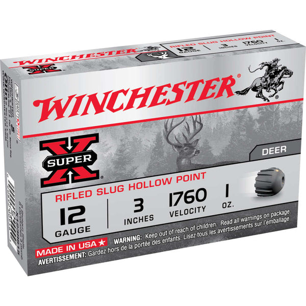 SUPER-X FOSTR 12GA 3IN 1OZ SLUG 5/BX