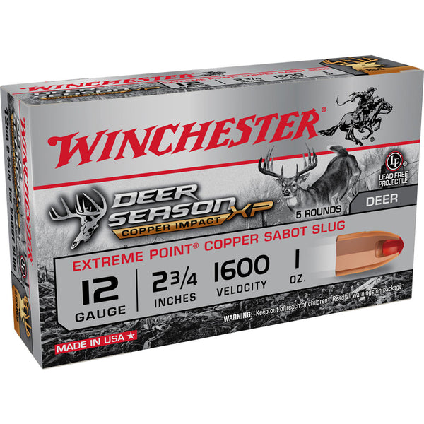 DEER SEASON XP COPPER 12GA 2.75 1OZ 5/BX