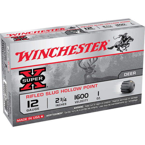 SUPER-X FOSTR 12GA 2.75IN 1OZ SLUG 5/BX