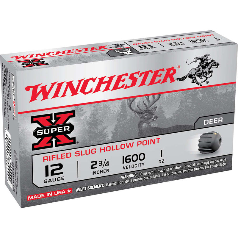 SUPER-X FOSTR 12GA 2.75IN 1OZ SLUG 5/BX