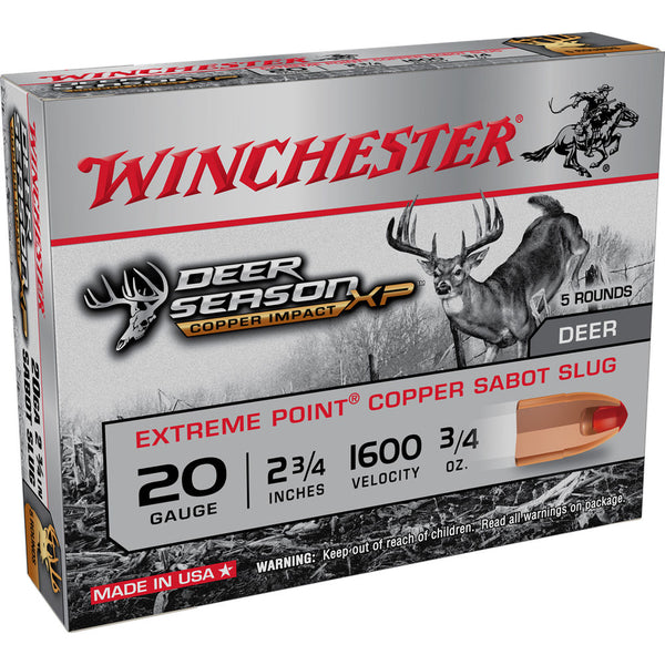 DEER SEASON XP CPR 20GA 2.75 .75OZ 5/BX