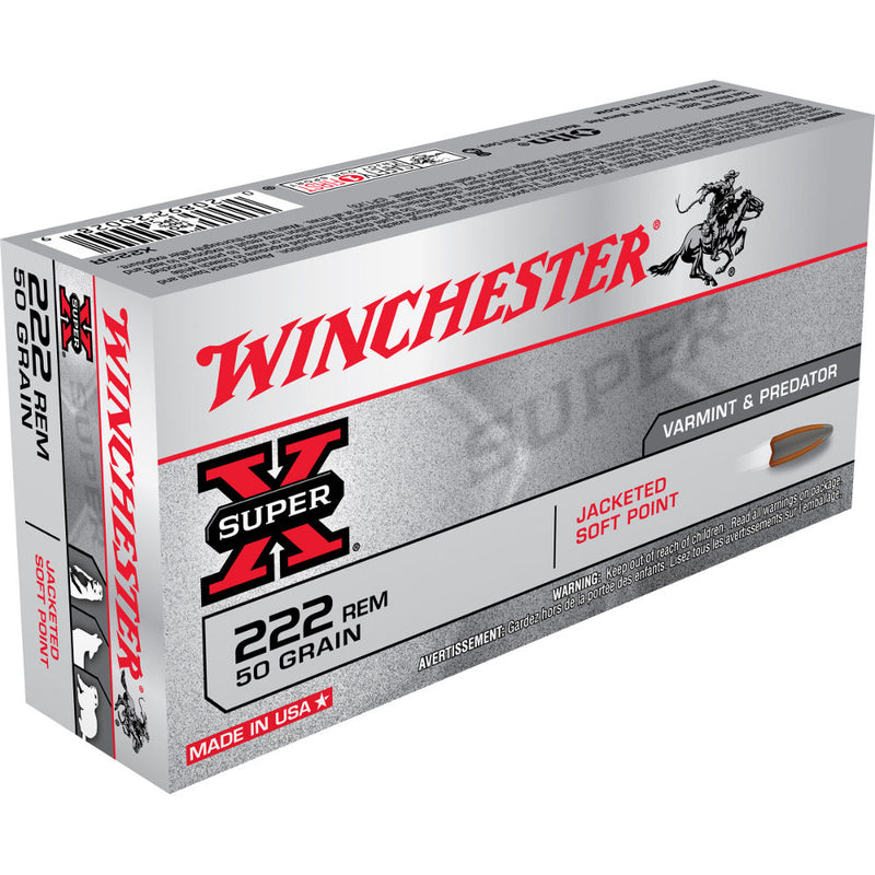 SUPER-X 222 REM 50GR JSP 20/BX
