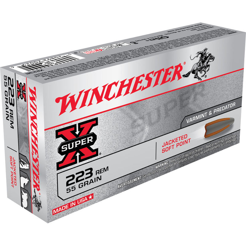 SUPER-X 223 REM 55GR JSP 20/BX
