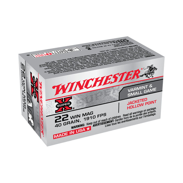 SUPER-X 22WMR 40GR JHP 50/BX