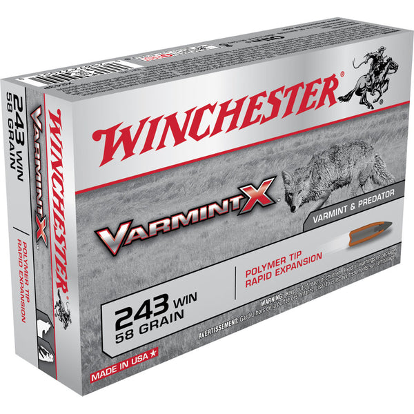 VARMINT X 243 WIN 58GR VXPT 20/BX