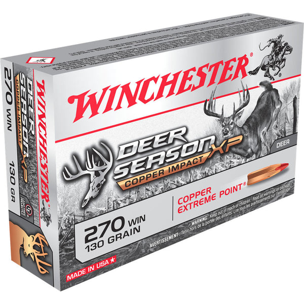 AMMO 270 WSM 130GR DEERXP LF 20RD/BX