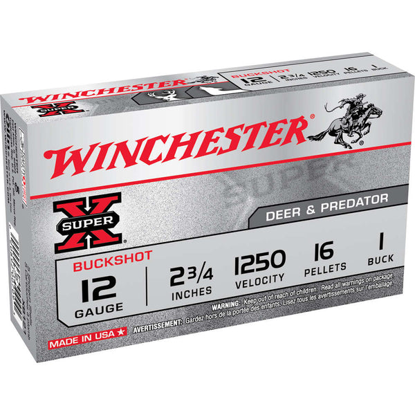 SUPR-X BUF 12GA 2.75IN 1 BUCK 5/BX