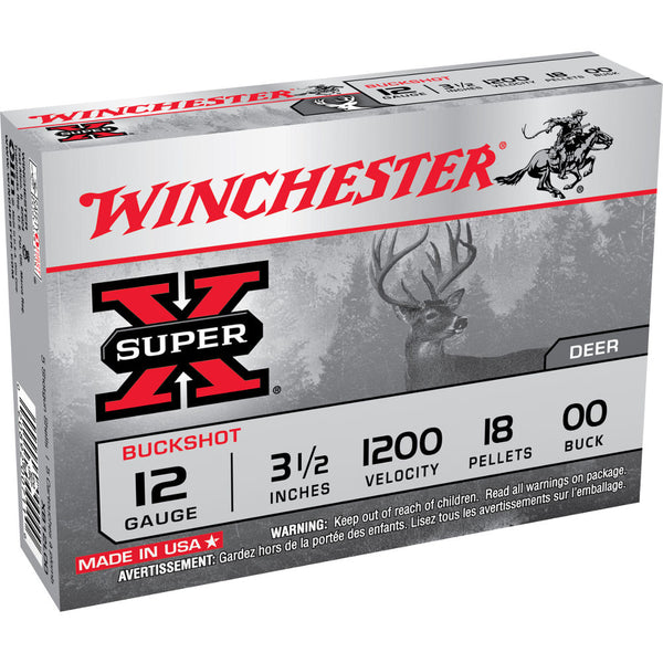SUPR-X MAG BUF 12GA 3.5IN 00BUCK 5/BX