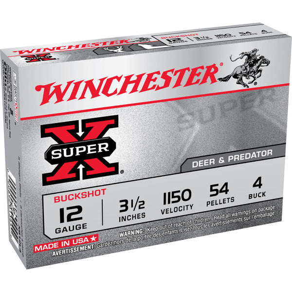 SUPR-X MAG BUF 12GA 3.5IN 4 BUCK 5/BX