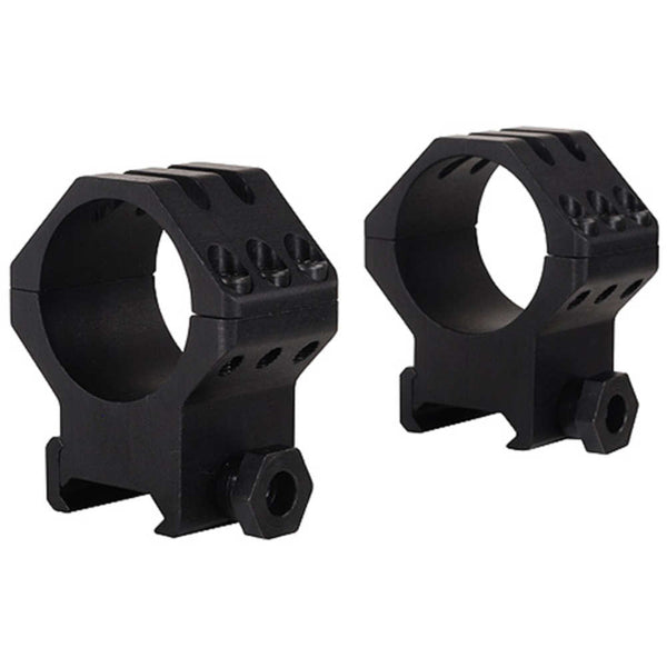 SIX HOLE TACTICAL 30MM HIGH MATTE RINGS