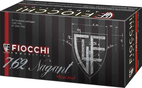 FIOCCHI AMMO 7.62 NAGANT 98GR